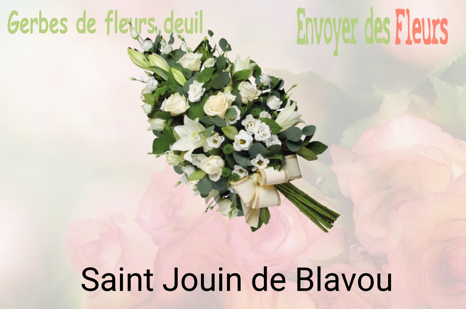 Gerbe de fleurs de deuil livrée à Saint-Jouin-de-Blavou